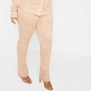 Plus Stone Faux Suede Cigarette Pants 💕